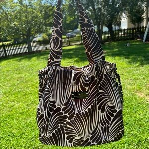 Kate Spade New York Black & White Handbag With A Unique Pattern
